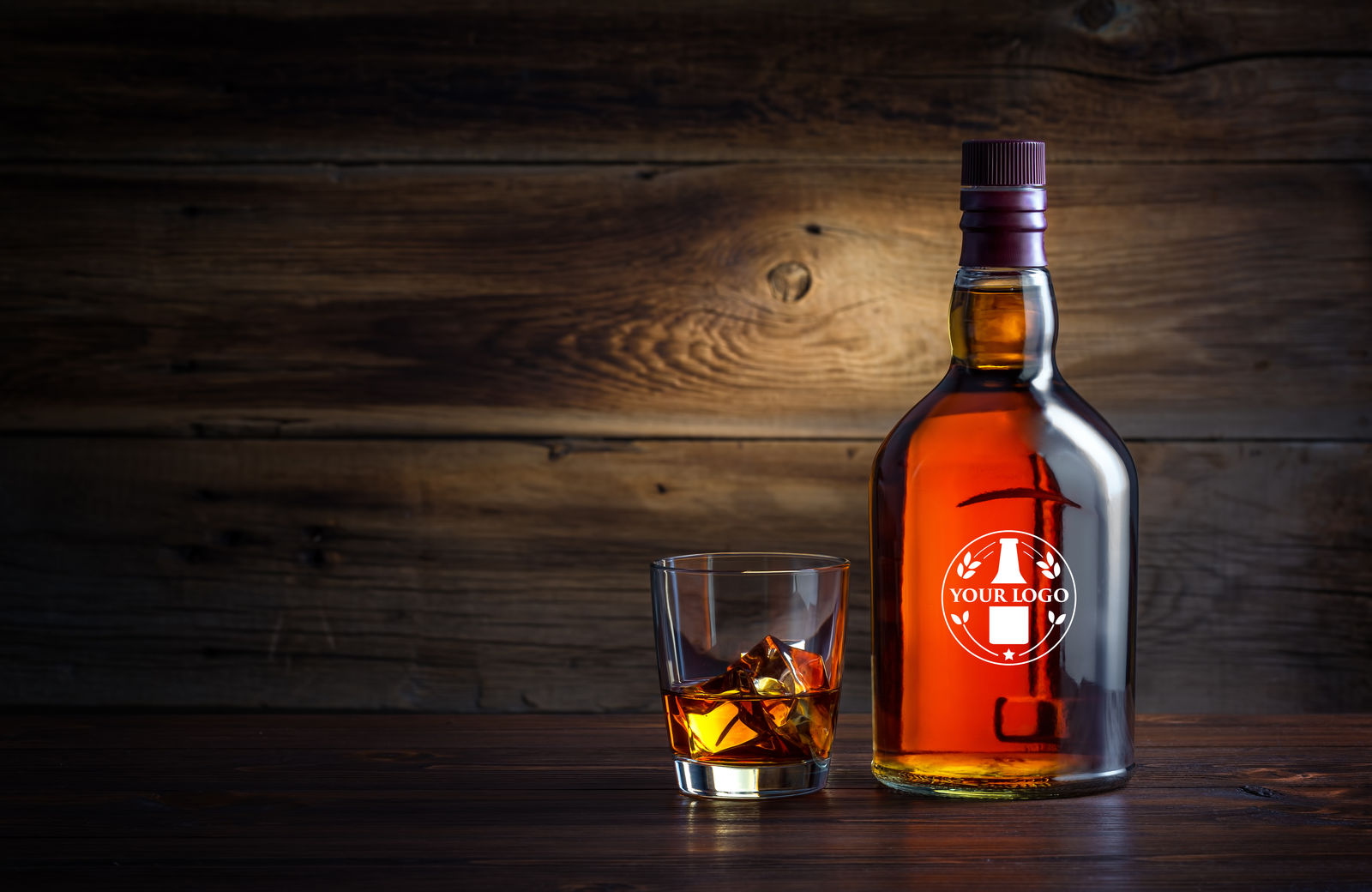 yourlogo whiskey glass
